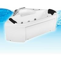 ACQUAVAPORE Whirlpool Pool Badewanne Eckwanne Wanne W02-TH 135x135cm mit Farblichtherapie