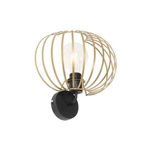 QAZQA Wandlamp johanna - Goud/messing - Design - L 300mm