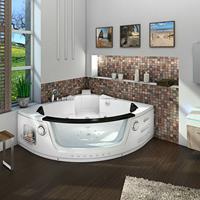 ACQUAVAPORE Whirlpool Pool Badewanne Eckwanne Wanne W05H-SC 140x140cm aktive Schlauch-Reinigung