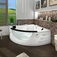 ACQUAVAPORE Whirlpool Pool Badewanne Eckwanne Wanne W06H-SC 152x152cm aktive Schlauch-Reinigung