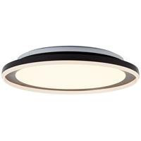 Brilliant PEDERSON LED Wand- und Deckenleuchte Ø 45 cm Metall / Kunststoff Schwarz, G99519/06