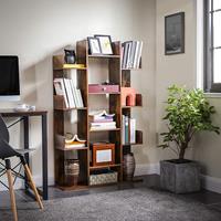 VASAGLE Bücherregal »LBC67«, Standregal mit 13 Fächern, 86 x 25 x 140 cm, mit abgerundeten Ecken