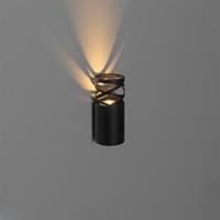 QAZQA Design Wandleuchte schwarz - Arre