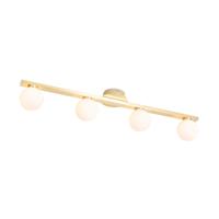 QAZQA Moderne plafondlamp messing IP44 4-lichts - Cederic
