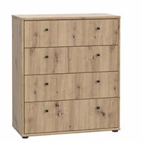 FORTE MÖBEL Kommode Schubladen Highboard Sideboard Hochkommode ca. 74 x 85 x 35 cm Artisan Eiche Nb.-'SW16285'