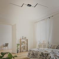 LED Deckenleuchte 5-flammig Leuchtarme schwenkbar 24W Schwarz Leuchten - Briloner