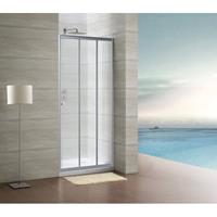 Royal Plaza Free basic deur schuif 3delig 80x190cm chroom/helder glas