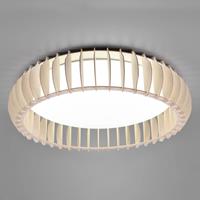 Reality Leuchten LED-Deckenleuchte Monte, CCT, Ø 60 cm, holz hell