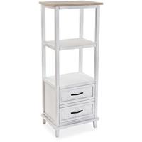 VERSA Kanken Schlafzimmer Schrank, Kommode, 121,5x35x48cm - Weiß - 