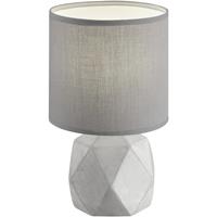BES LED Led Tafellamp - Tafelverlichting - Trion Pikanto - E14 Fitting - Rond at Titaan - Beton