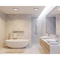 Nordlux Badezimmer Deckenleuchten Oja 29 Ø 29, Schwarz, weiß, Kunststoff, 2015026103