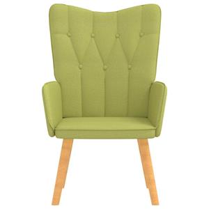 vidaXL Relaxstoel 62x68,5x96 cm stof groen