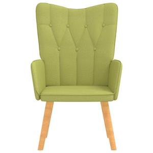 vidaXL Relaxstoel 62x68,5x96 cm stof groen