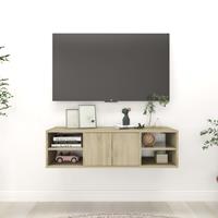 Wandschap 102x30x29 cm spaanplaat sonoma eikenkleurig