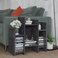 Vidaxl - Regalschrank 60x26x60 cm Spanplatte Hochglanz-Grau