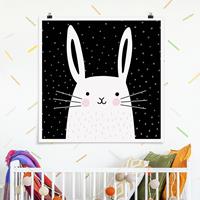 Klebefieber Poster Tierpark mit Mustern - Hase