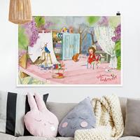 Klebefieber Poster Erdbeerinchen Erdbeerfee - Bastelstunde