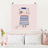 Klebefieber Poster Tiere Katze in Frankreich