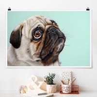 Klebefieber Poster Belohnung für Mops