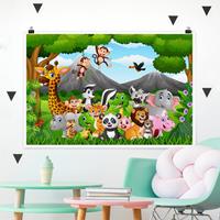 Klebefieber Poster Wilde Dschungeltiere