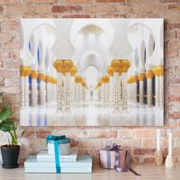 Klebefieber Leinwandbild Architektur & Skyline Moschee in Gold