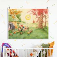 Klebefieber Poster Frida frühstückt
