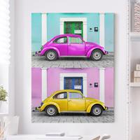 Klebefieber Leinwandbild Architektur & Skyline Kolorierte Beetles
