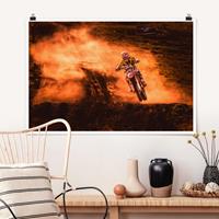 Klebefieber Poster Motocross im Staub