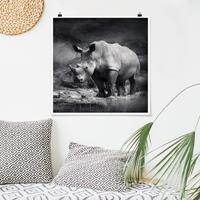 Klebefieber Poster Lonesome Rhinoceros