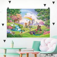 Klebefieber Poster Zauberwald mit Einhorn
