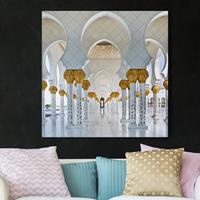 Klebefieber Leinwandbild Architektur & Skyline Moschee in Abu Dhabi
