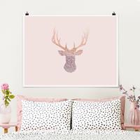 Klebefieber Poster Glitzernder Hirsch