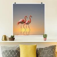 Klebefieber Poster Flamingo Love