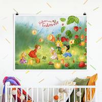 Klebefieber Poster Erdbeerinchen Erdbeerfee - Laternen