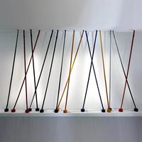 Martinelli Luce Elastica band-vloerlamp, zwart