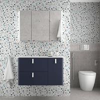 Muebles Unique badmeubel 120cm rechts night blauw met witte grepen