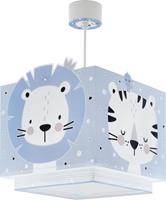 Dalber hanglamp Baby Jungle 24 x 43,5 cm E27 60W blauw/wit