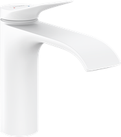 Hansgrohe Vivenis eengreeps wastafelmengkraan 110 mm hoog met pop-up trekwaste, mat wit