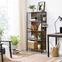VASAGLE B&uuml;cherregal &raquo;Standregal&laquo;, mit 4 S-Haken, 74 x 30 x 155 cm (L x B x H)