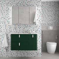 Muebles Unique badmeubel 90cm rechts royal groen met witte grepen