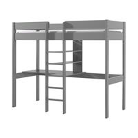 Vipack Hochbett »Pino« mit Schreibplatte und Regal