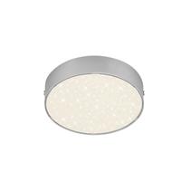 Briloner LED plafondlamp Flame Star, Ã 15,7 cm, zilver