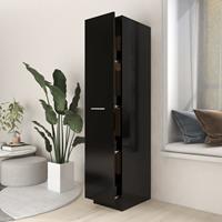 vidaXL Fächerschrank Apothekerschrank Schwarz 30x42,5x150 cm Holzwerkstoff (1-St)