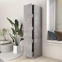 VIDAXL Apothekerschrank Betongrau 30x42,5x150 Cm Spanplatte
