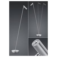 B-Leuchten Tom LED vloerlamp, dimbaar, nikkel