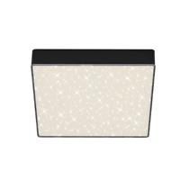 Briloner LED-Deckenlampe Flame Star, 21,2 x 21,2 cm schwarz