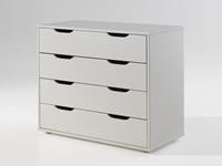 Mobistoxx Commode ALIZE 4 lades witte pijnboom