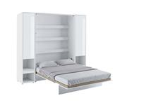 Mobistoxx Opklapbed CONCEPTION PRO 140x200 cm wit/hoogglans wit (verticaal) met kasten zonder matras