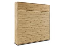 Mobistoxx Opklapbed CONCEPTION PRO 160x200 cm artisan eik (horizontaal) met opzetkast met matras