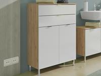 Mobistoxx Commode MANAU 2 deuren en 2 lades grandson eik/wit